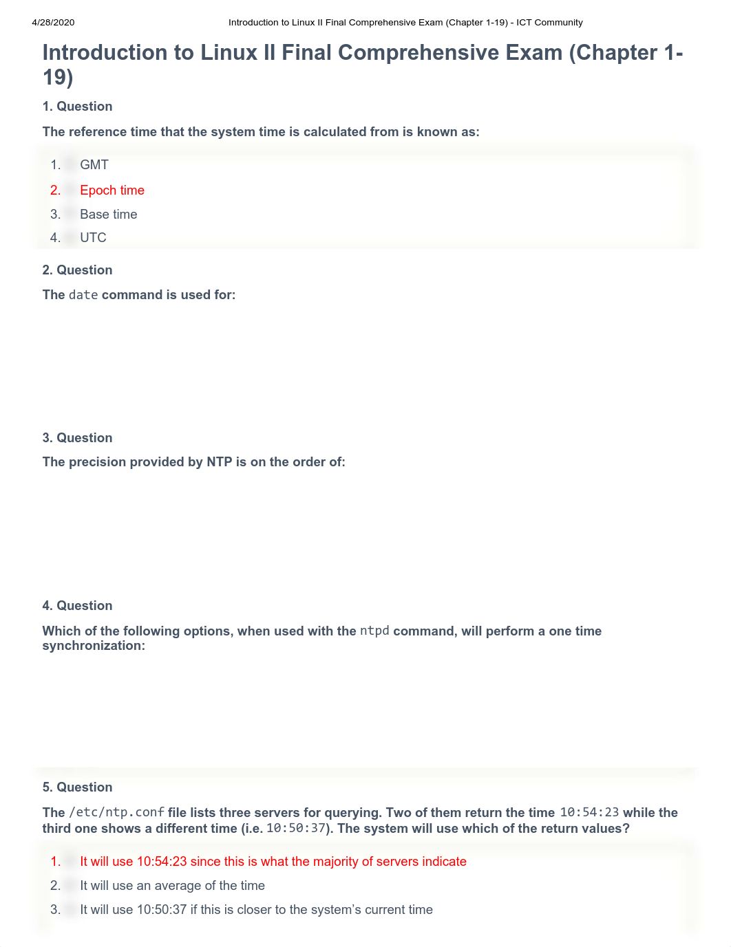 Introduction to Linux II Final Comprehensive Exam (Chapter 1-19).pdf_d0mux2h16df_page1