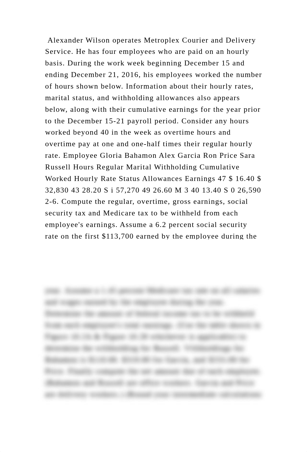 Alexander Wilson operates Metroplex Courier and Delivery Service. He .docx_d0mzt5ntv91_page2