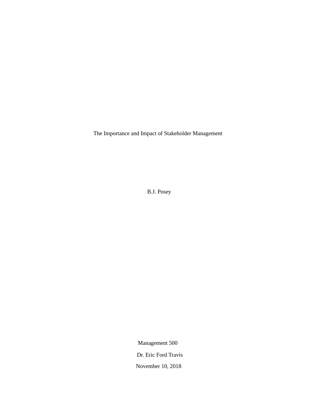 BPosey - RP2 The Importance of Stakeholder Managment and It's Impact.pdf_d0n9g60i3z8_page1