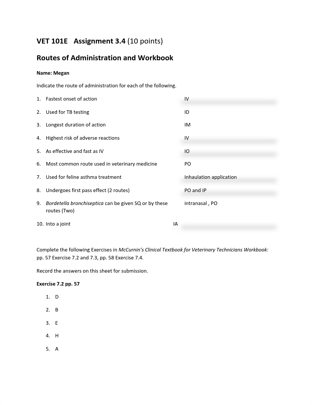 Vet101E Assignment 3.4 Routes of Administration (3).pdf_d0nf77kq6ax_page1