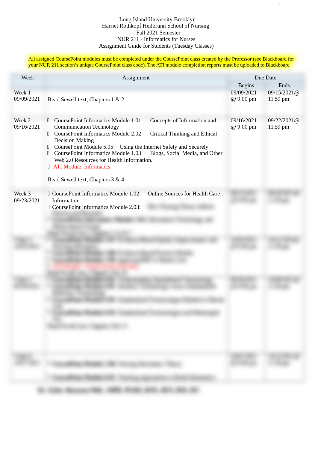 NUR 211 Informatics Assignment Guide for Students - Fall 2021 Semester (THURSDAY CLASS).docx_d0nmmnzl2me_page1