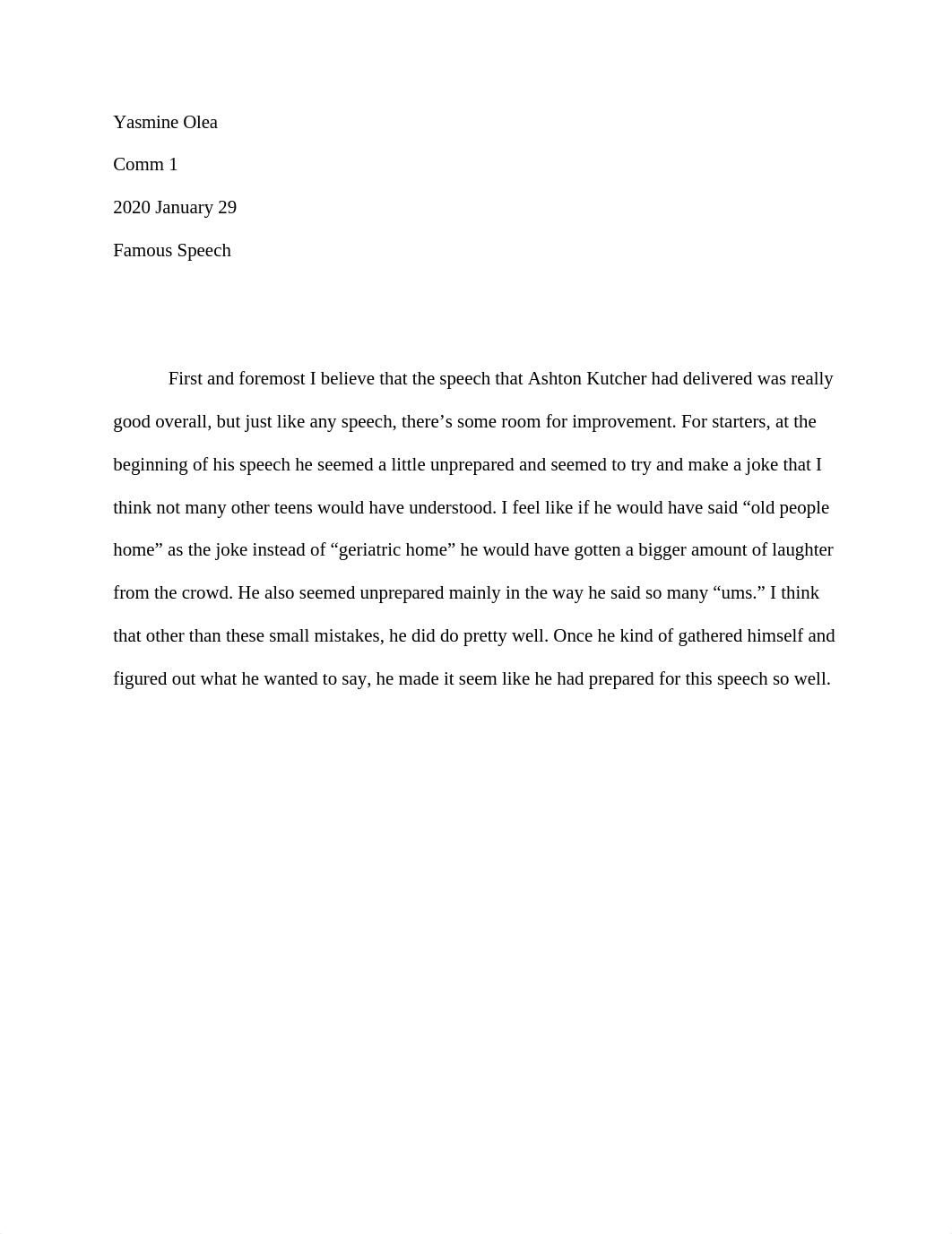 Ashton Kutcher Famous Speech Critique - Comm 1_d0nrfr7y0yr_page1