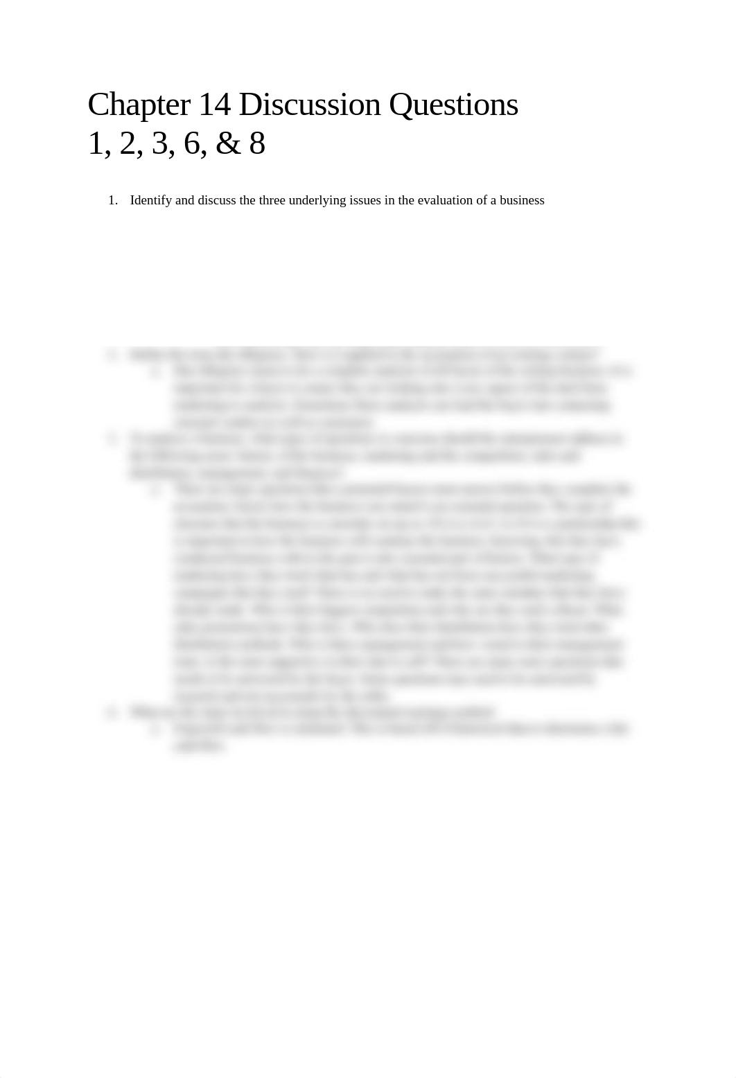 Chapter 14 Discussion Questions 1, 2, 3, 6, & 8.docx_d0o6kaunzr1_page1