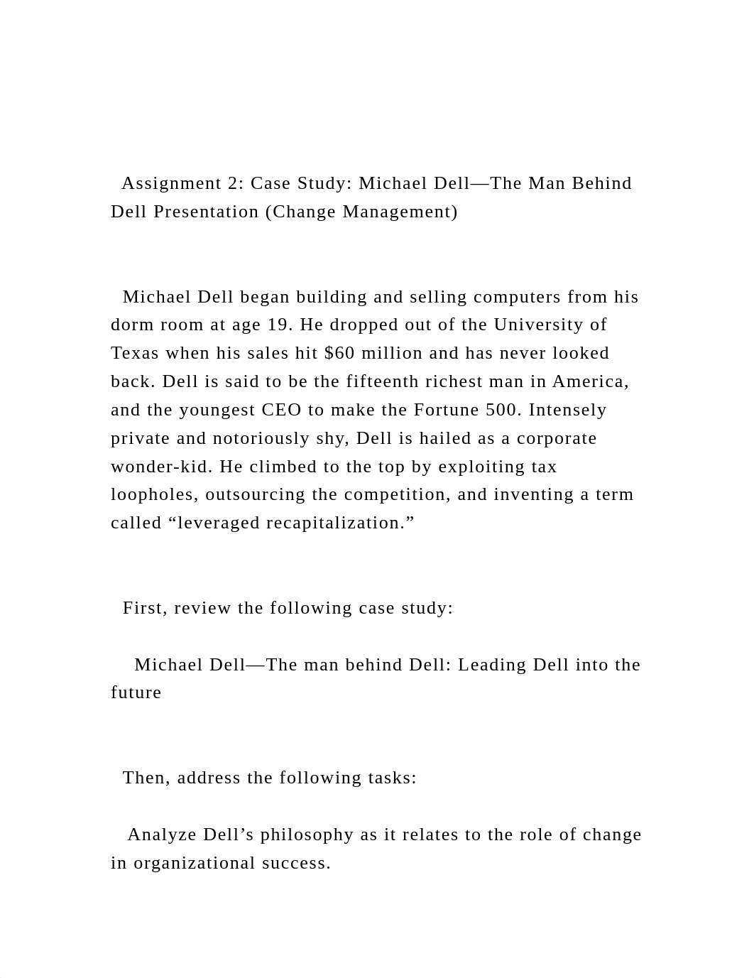 Assignment 2 Case Study Michael Dell—The Man Behind Dell Pres.docx_d0olegekizn_page2