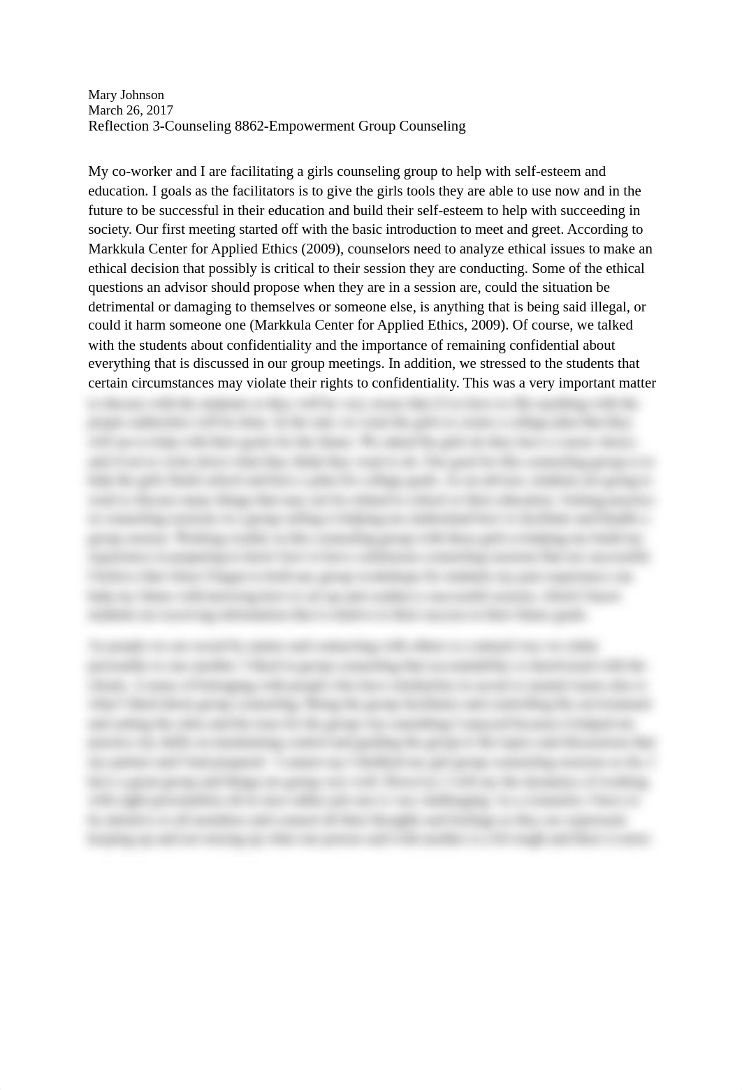 Mary Johnson Reflection 3- Girl Group Counseling 8862 .docx_d0ortuewlfb_page1