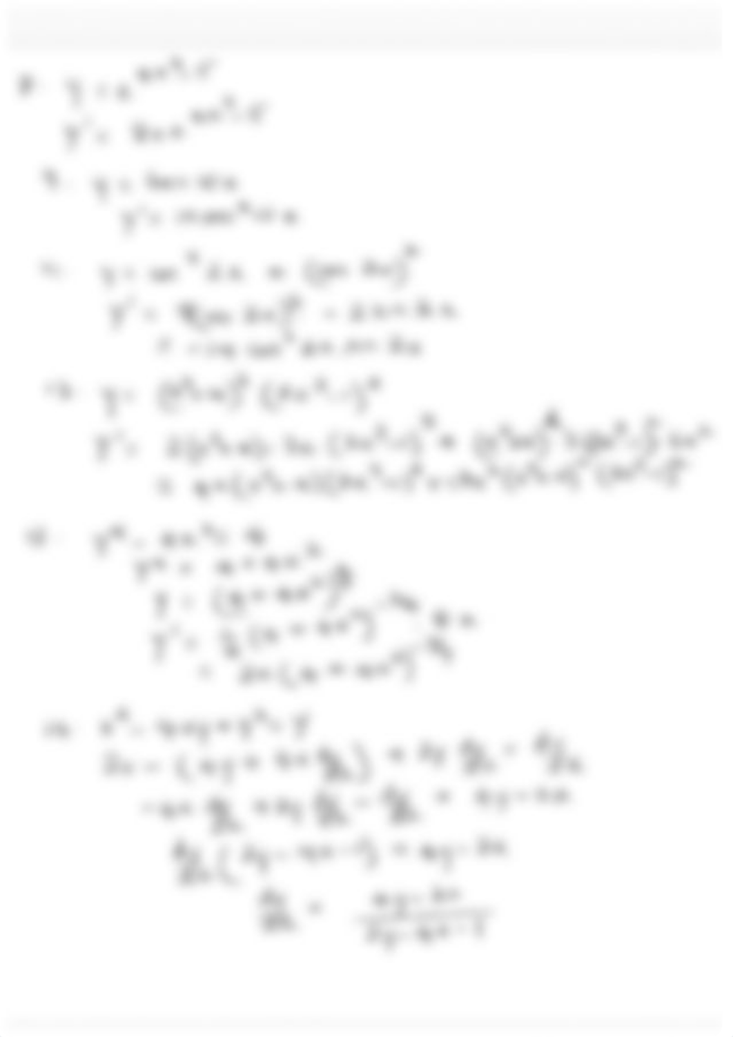 Math 1081 - Answers to Differentiation Problems.PDF_d0ow1fsd586_page2