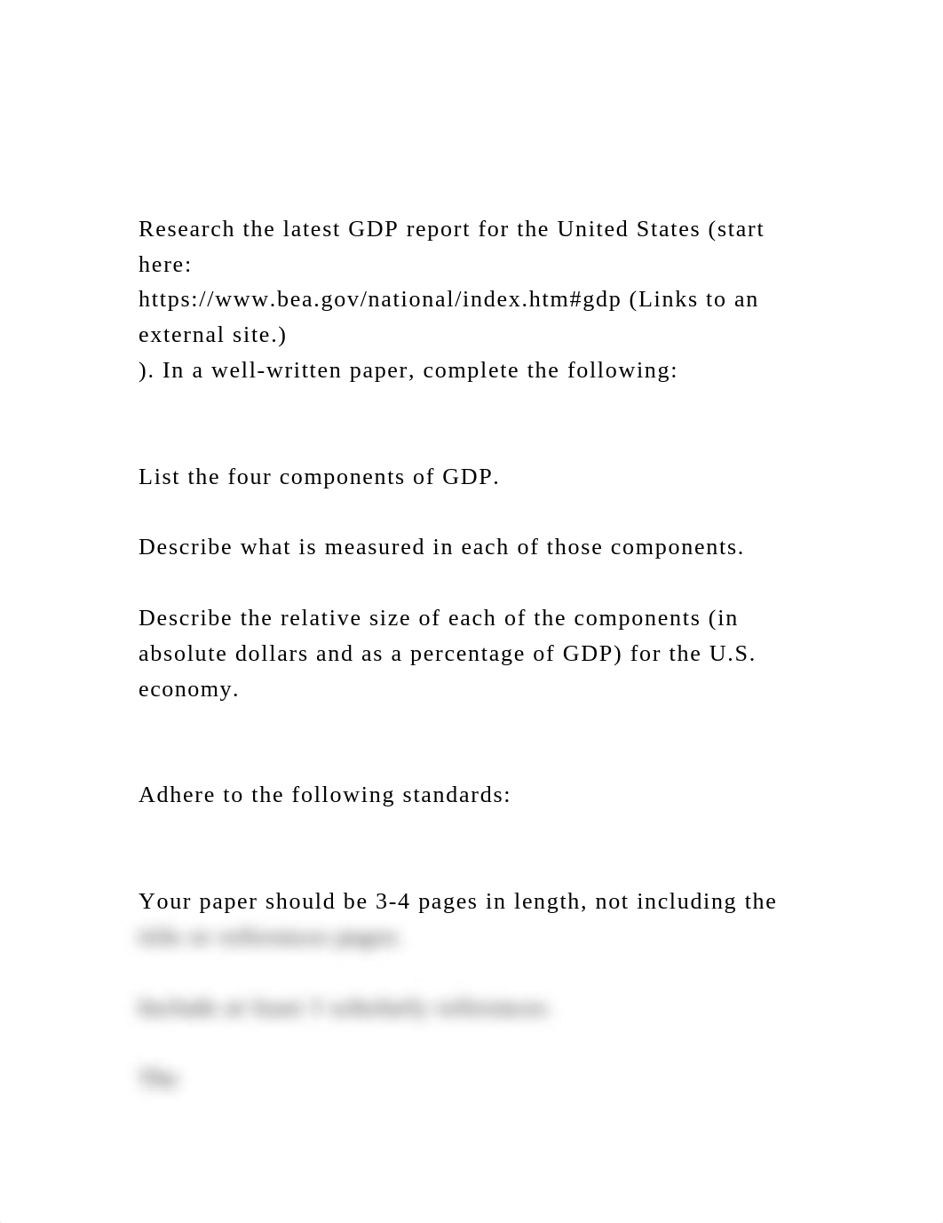 Research the latest GDP report for the United States (start here.docx_d0ox4gtr111_page2