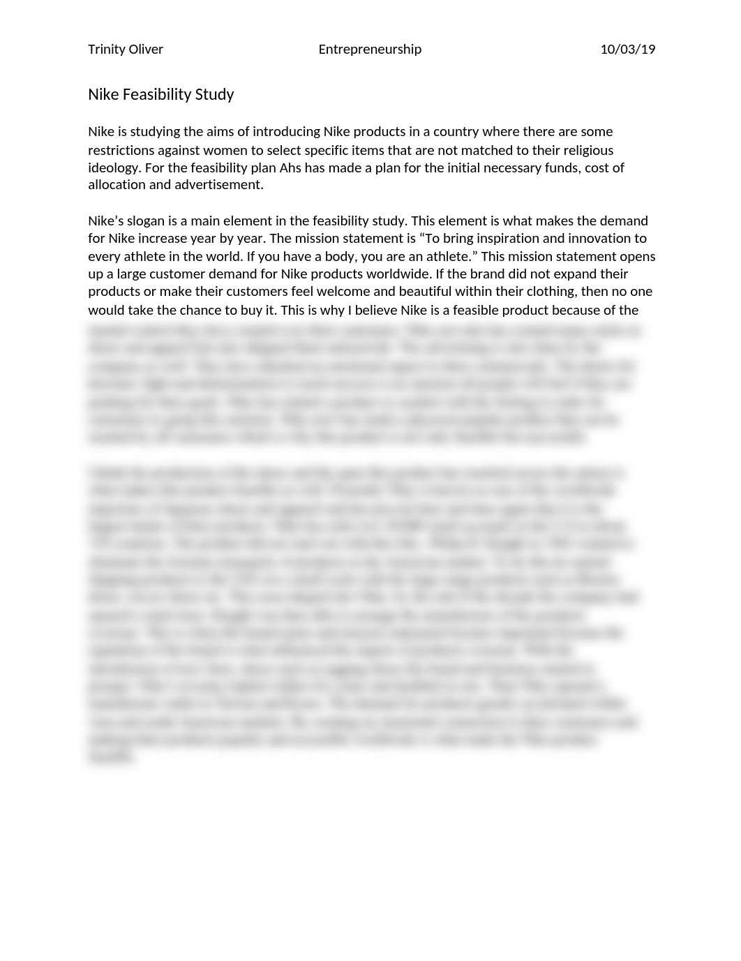 Nike Feasibility Study.docx_d0ozujxlhvr_page1