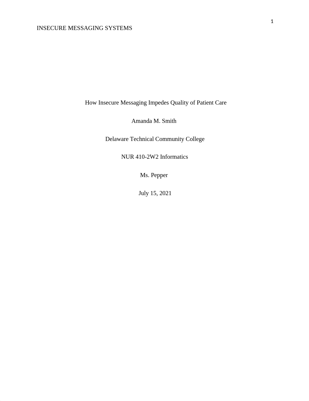 How Insecure Messaging Impedes Quality of Patient Care.docx_d0p0pkeohl8_page1