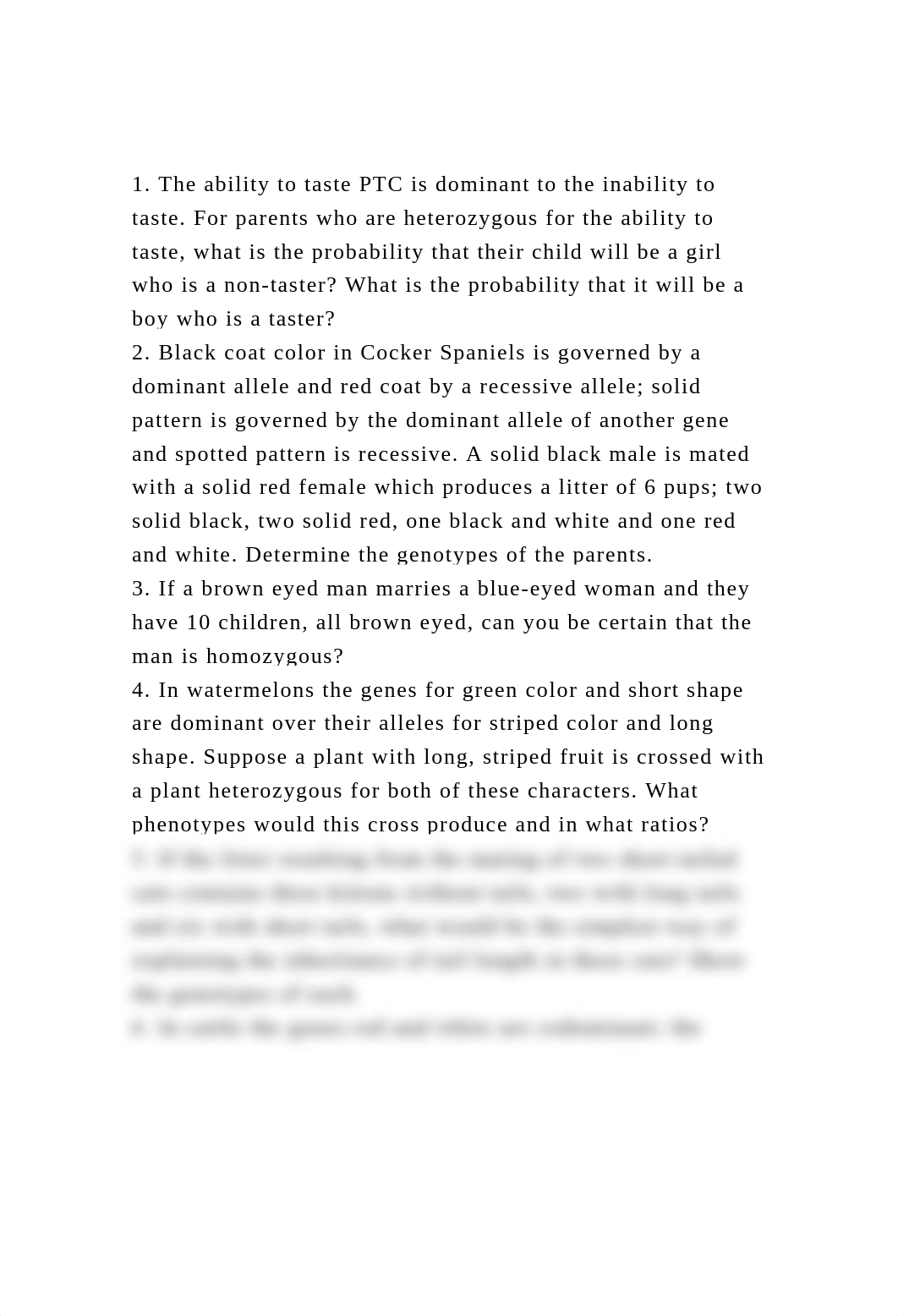 1. The ability to taste PTC is dominant to the inability to taste..docx_d0pf2ladksn_page2