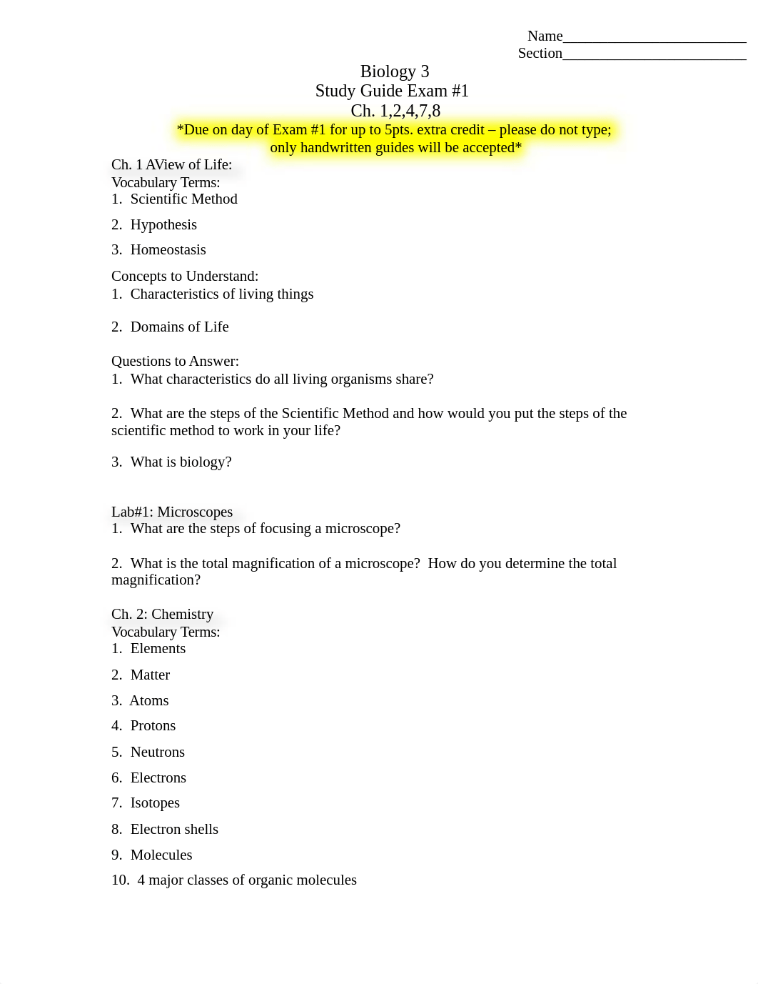 EXAM 1 STUDYGUIDE_d0pmi2wln5k_page1