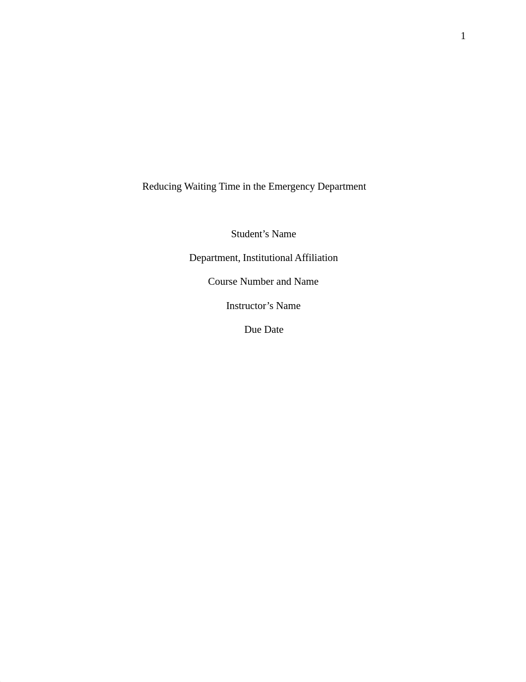 Reducing Waiting Time In The Emergency Department.edited.docx_d0pmxsxt943_page1