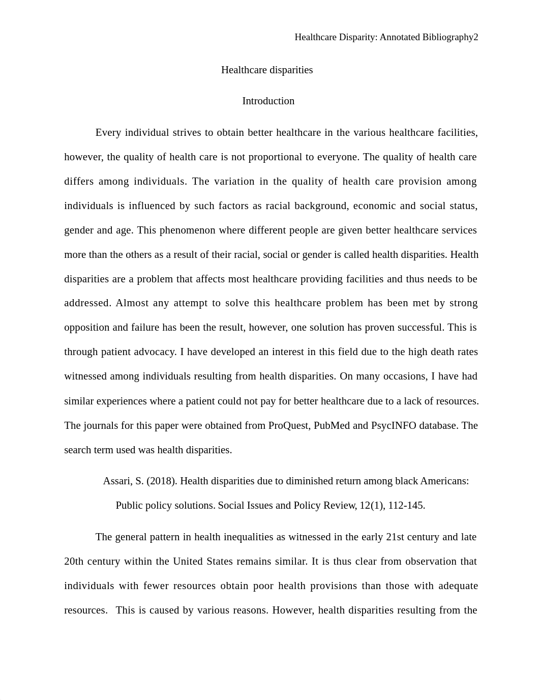 Healthcare disparities   4 pages.docx_d0qa37ufhsv_page2