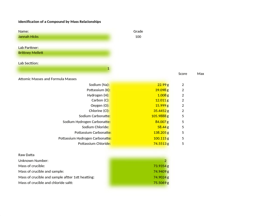 Identification of a Compound by Mass Relationships-excel.xlsx_d0qccqega0u_page1