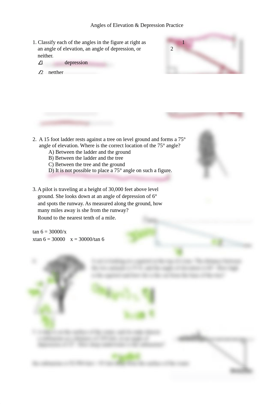 Angles of Elevation and Depression Practice-1.docx_d0qql3muelg_page1