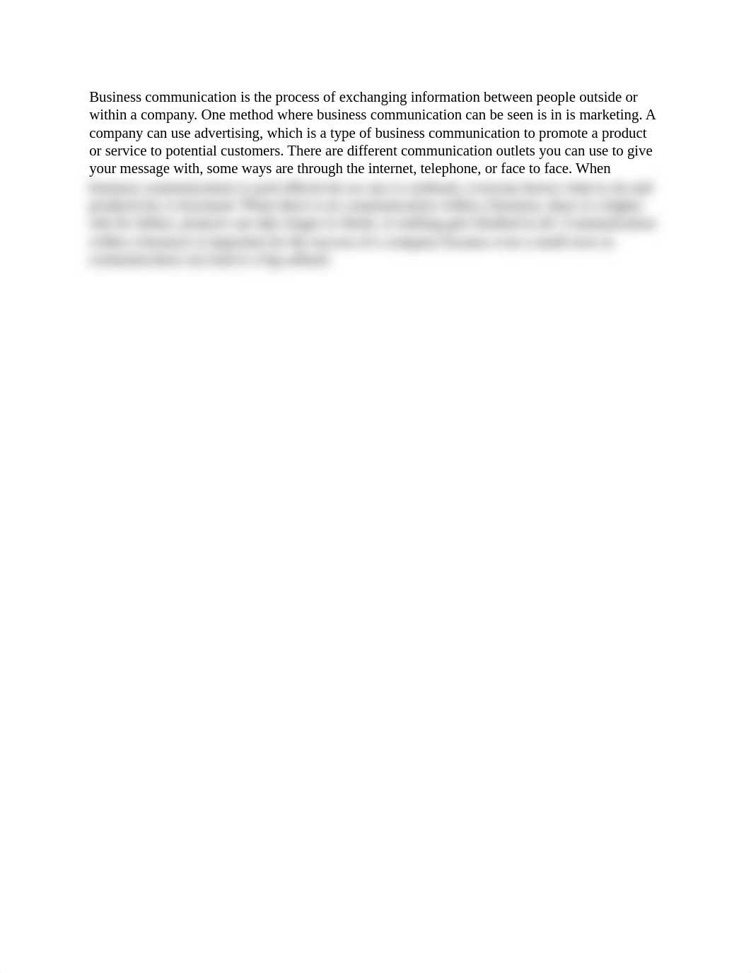 Business communication is the process of exchanging information between people within a company.docx_d0qufo7wpmo_page1