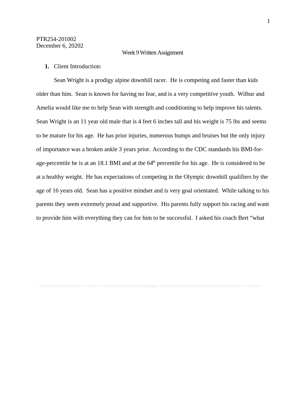 issa Week 9 written assignment youth fitness.docx_d0qwzdfctq5_page1