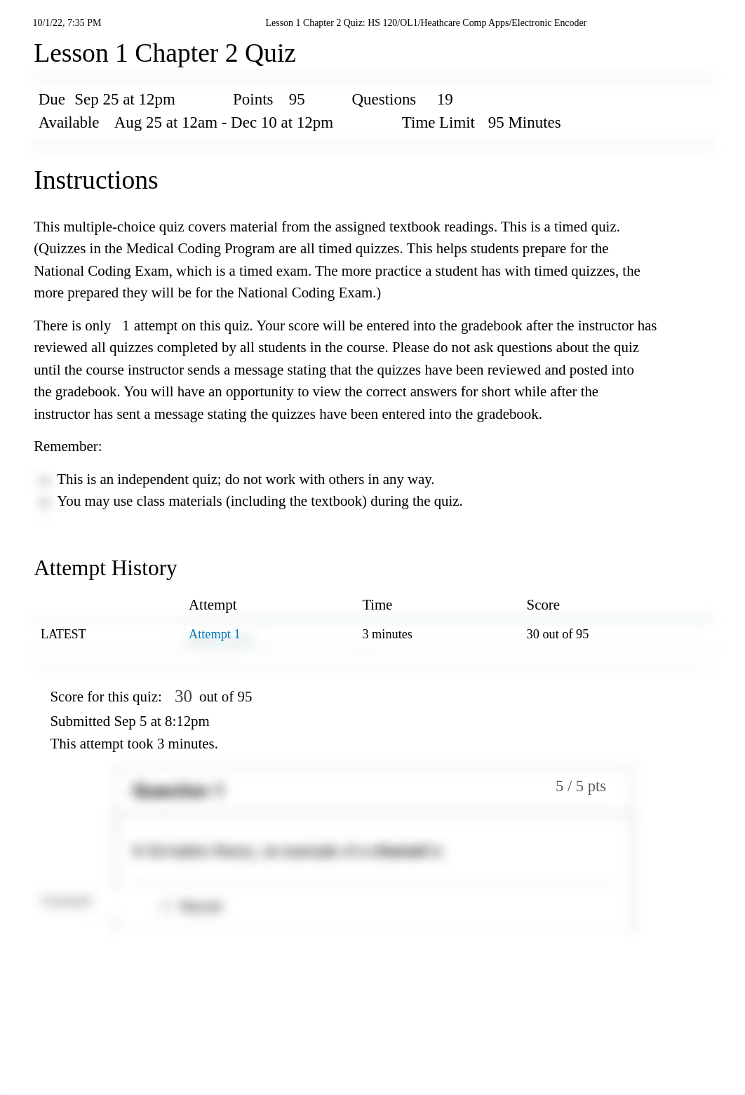 Lesson 1 Chapter 2 Quiz_ HS 120_OL1_Heathcare Comp Apps_Electronic Encoder.pdf_d0r6d6ah10m_page1