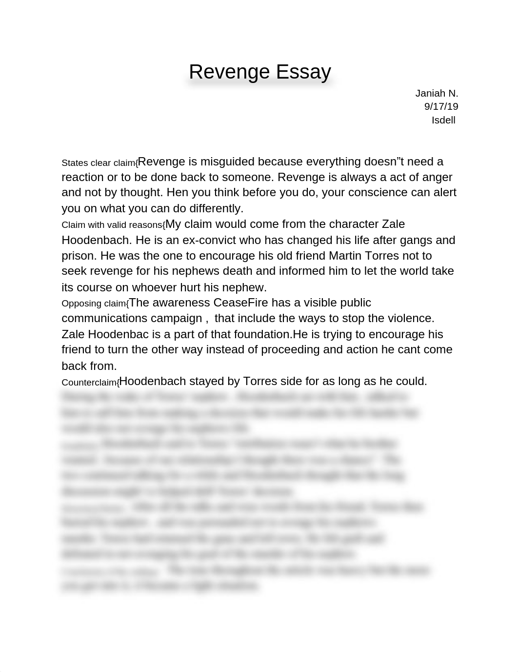 Janiah Nixon - Revenge Essay_d0r8mu3y0jv_page1