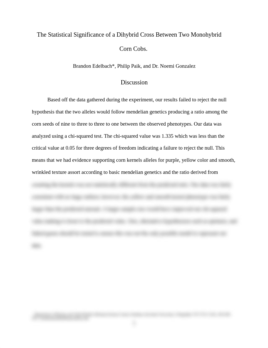 The Statistical Significance of a Dihybrid Cross Between Two Monohybrid Corn Cobs.docx_d0rcbbukn9h_page1