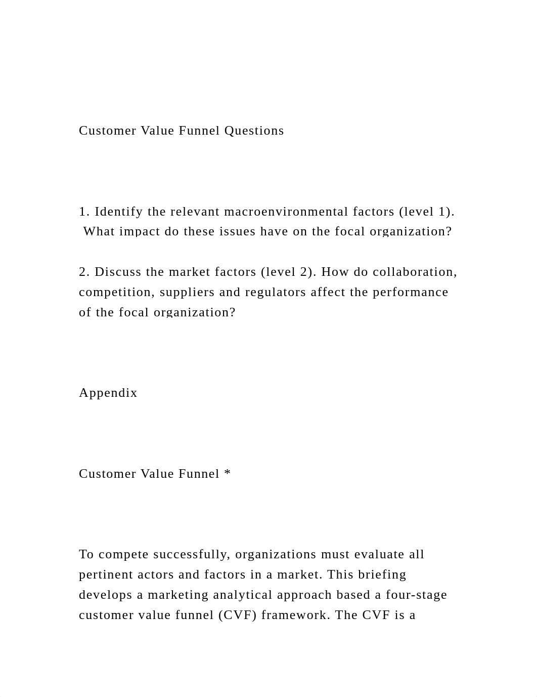 Customer Value Funnel Questions1. Identify the relevant .docx_d0rfgpwa3qz_page2