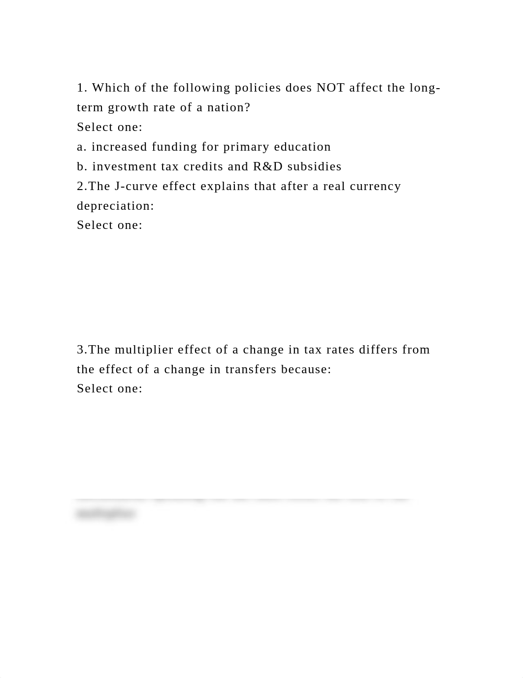 1. Which of the following policies does NOT affect the long-term gro.docx_d0rh9214bua_page2