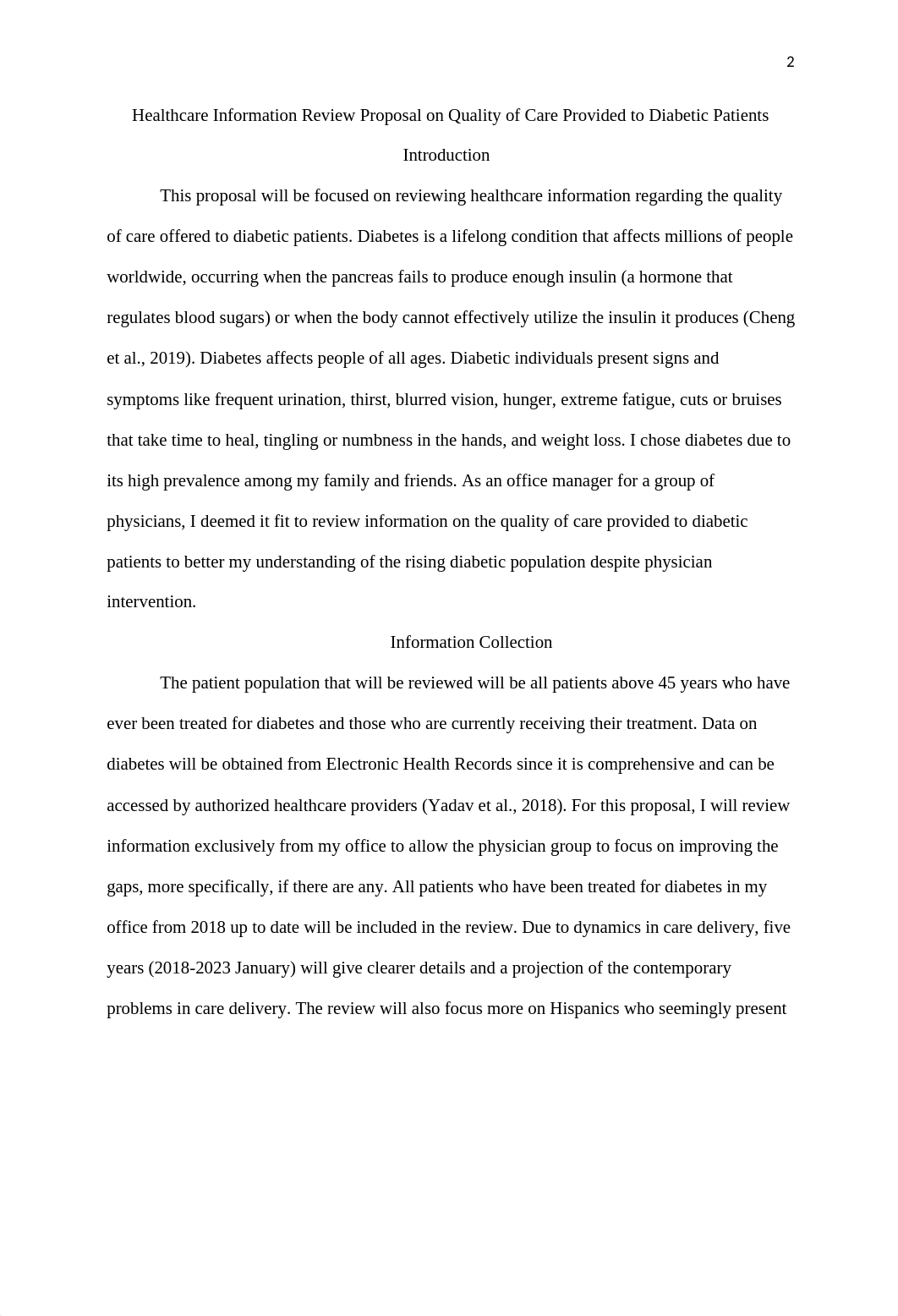 Healthcare Information Review Proposal on Quality of Care Provided to Diabetic Patients.edited.docx_d0riaet31sw_page2