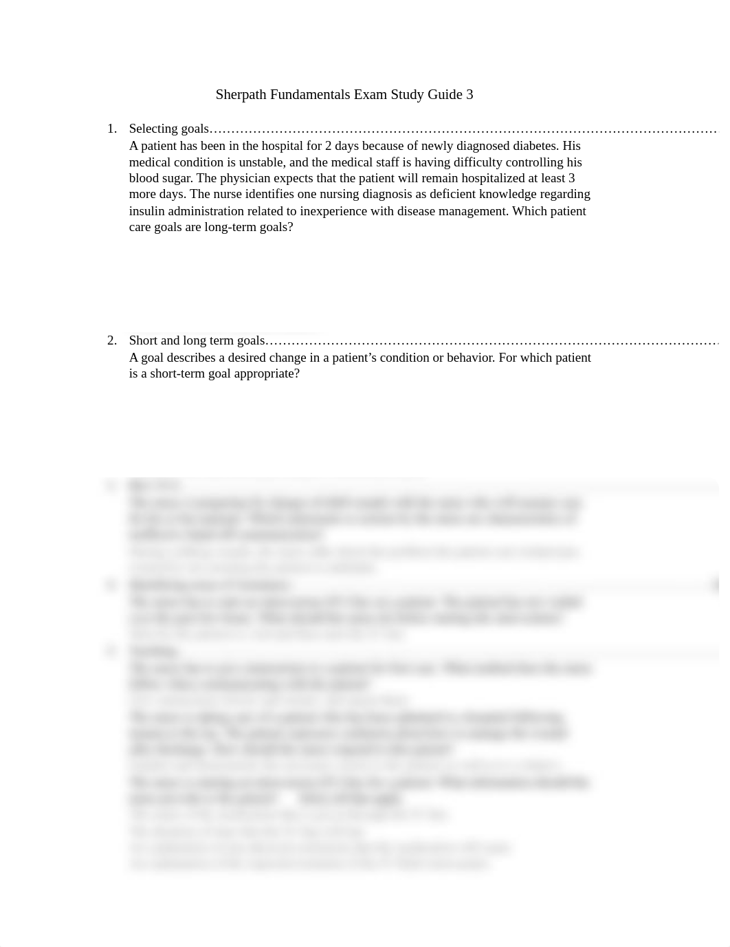 Sherpath Fundamentals Exam Study Guide 3.docx_d0rjh98ni25_page1