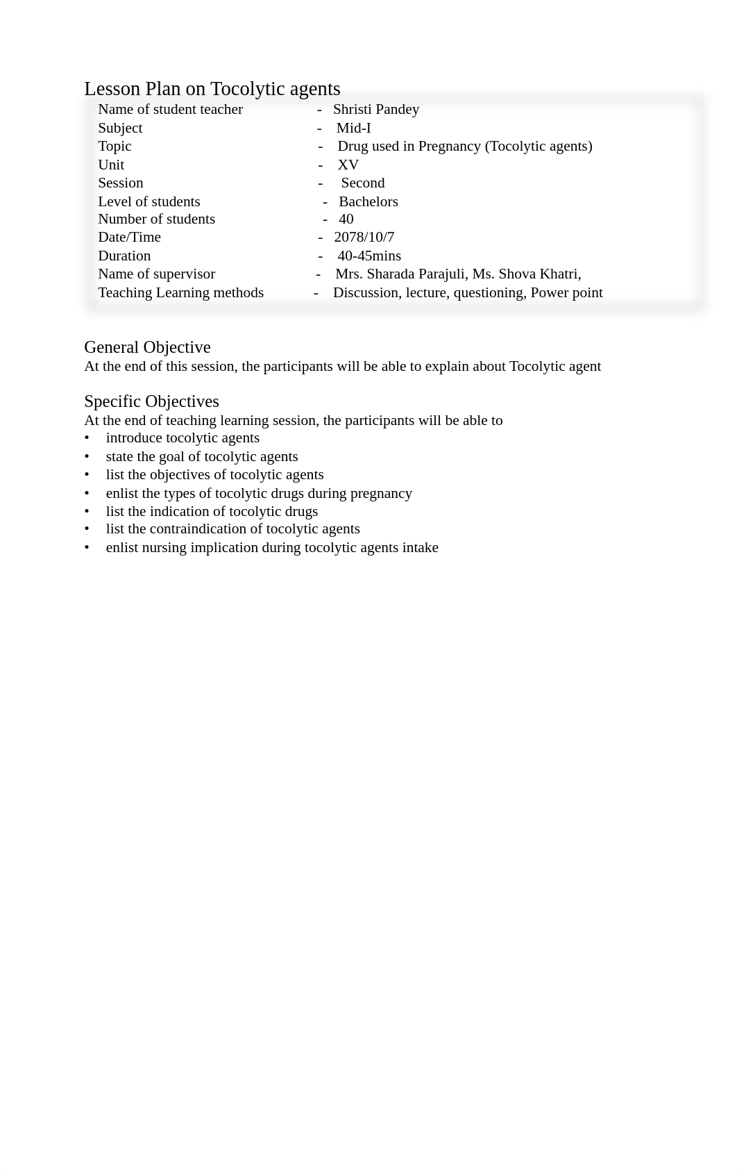 Lesson Plan on Tocolytic Agents-Shristi Pandey.pdf_d0rrjxp4lro_page2