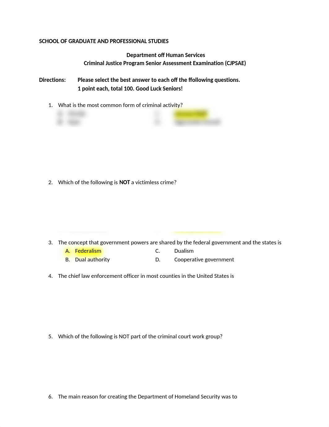 Criminal Justice Program Senior Assessment Exam. Guide KEY.docx_d0rvb5rcftj_page1
