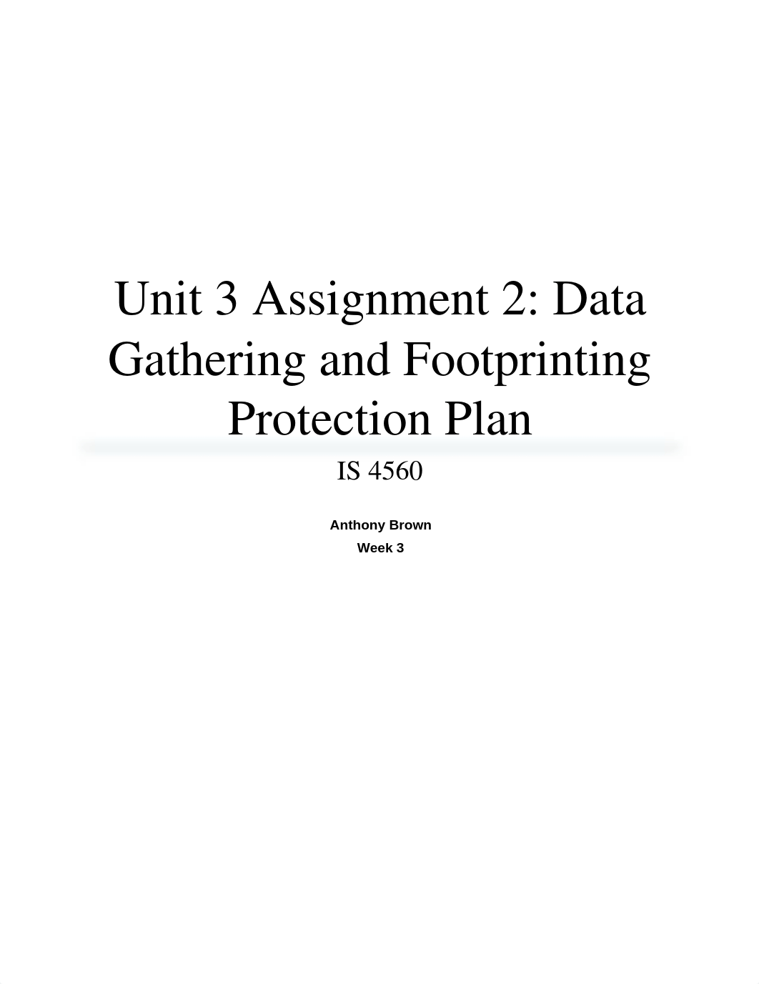 Unit 3 Assignment 2 - Data Gathering and Footprinting Protection Plan_d0s1cg7jc4w_page1