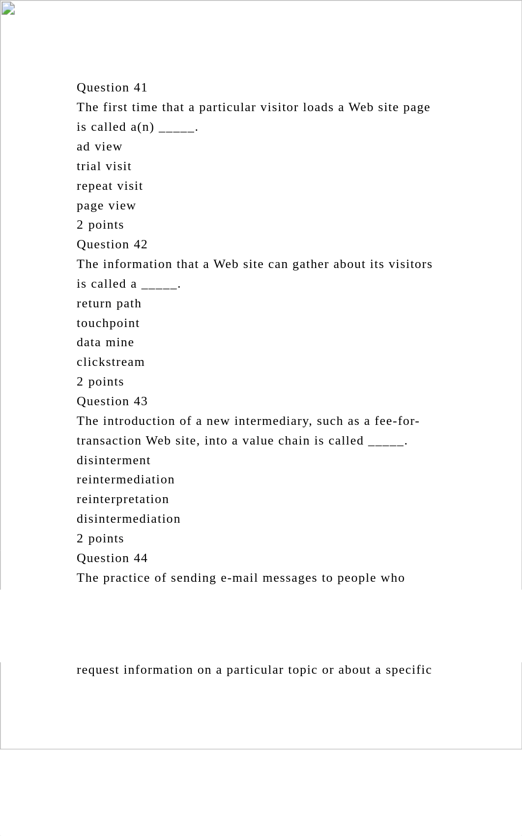 Question 41The first time that a particular visitor loads a Web si.docx_d0s7v5nyg1i_page2