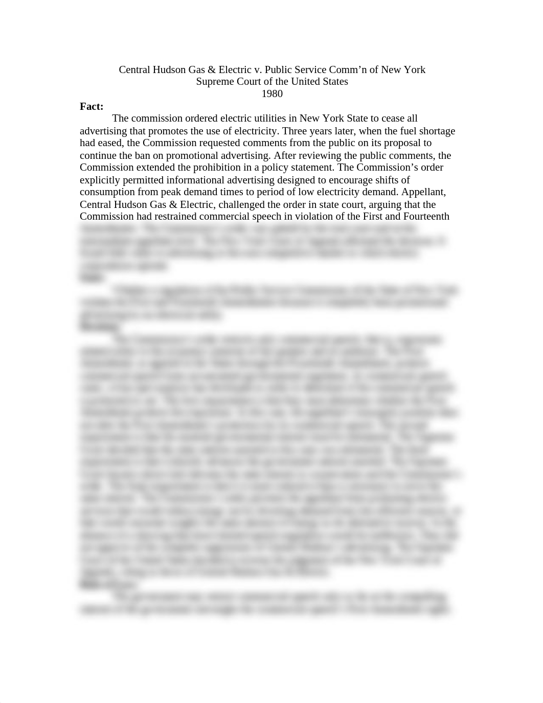 Central Hudson Gas & Electric V. Public Services Comm'n of New York Case Brief_d0s84uwdpyn_page2