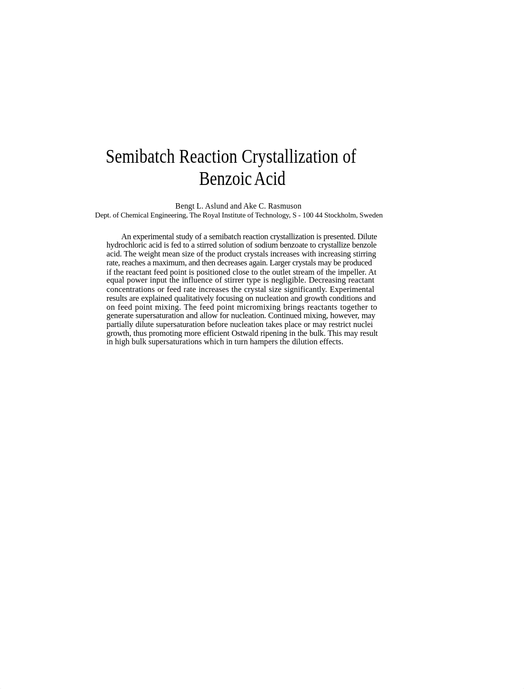 Semibatch Reaction Crystallization of Benzoic Acid_d0scutd99hi_page2