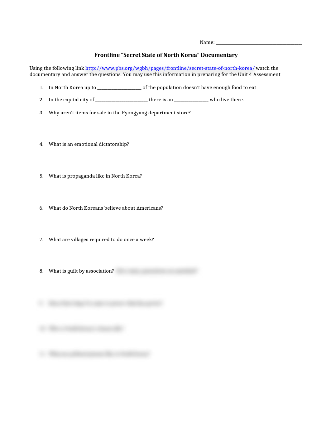 Frontline North Korea Doc Questions.docx_d0spv1586gs_page1