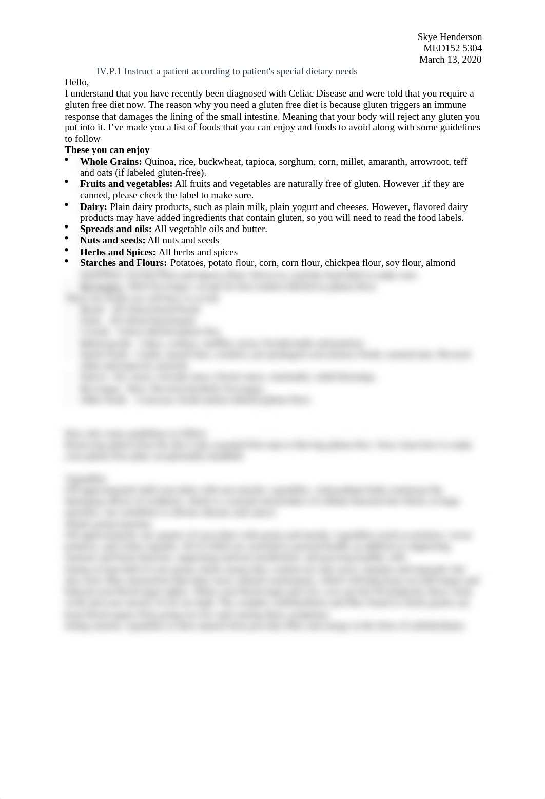 IV.P.1 Instruct a patient according to patient's special dietary needs.docx_d0sssk03y67_page1