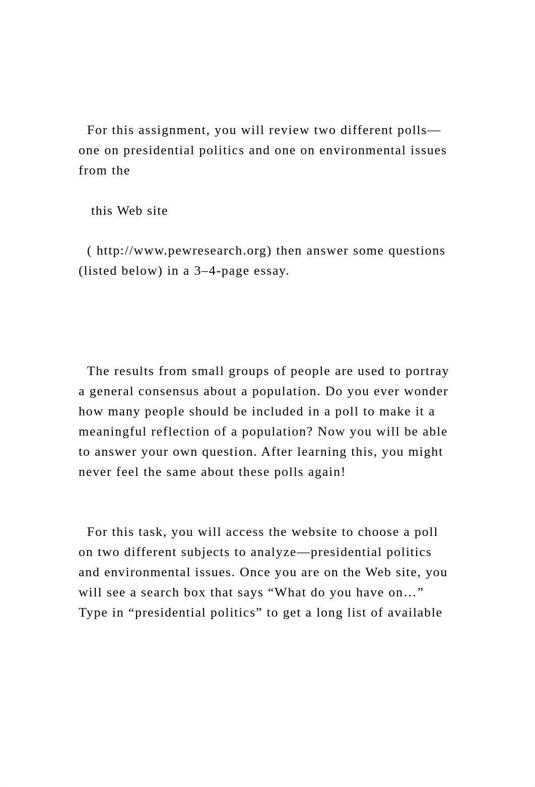 For this assignment, you will review two different polls—one on.docx_d0szw3en737_page2