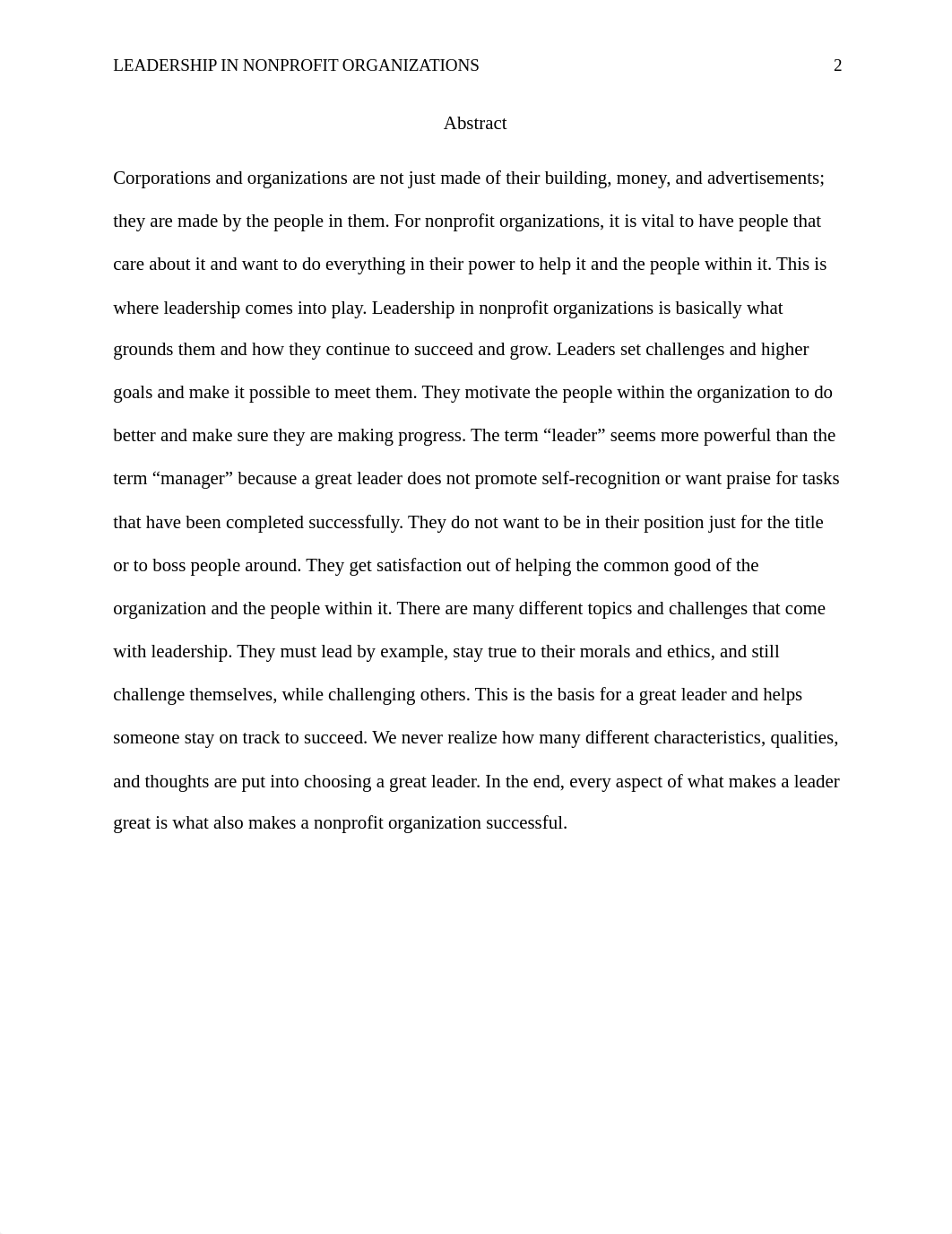 Leadership in Nonprofit Organizations Course Research Paper.docx_d0te3c1stlq_page2