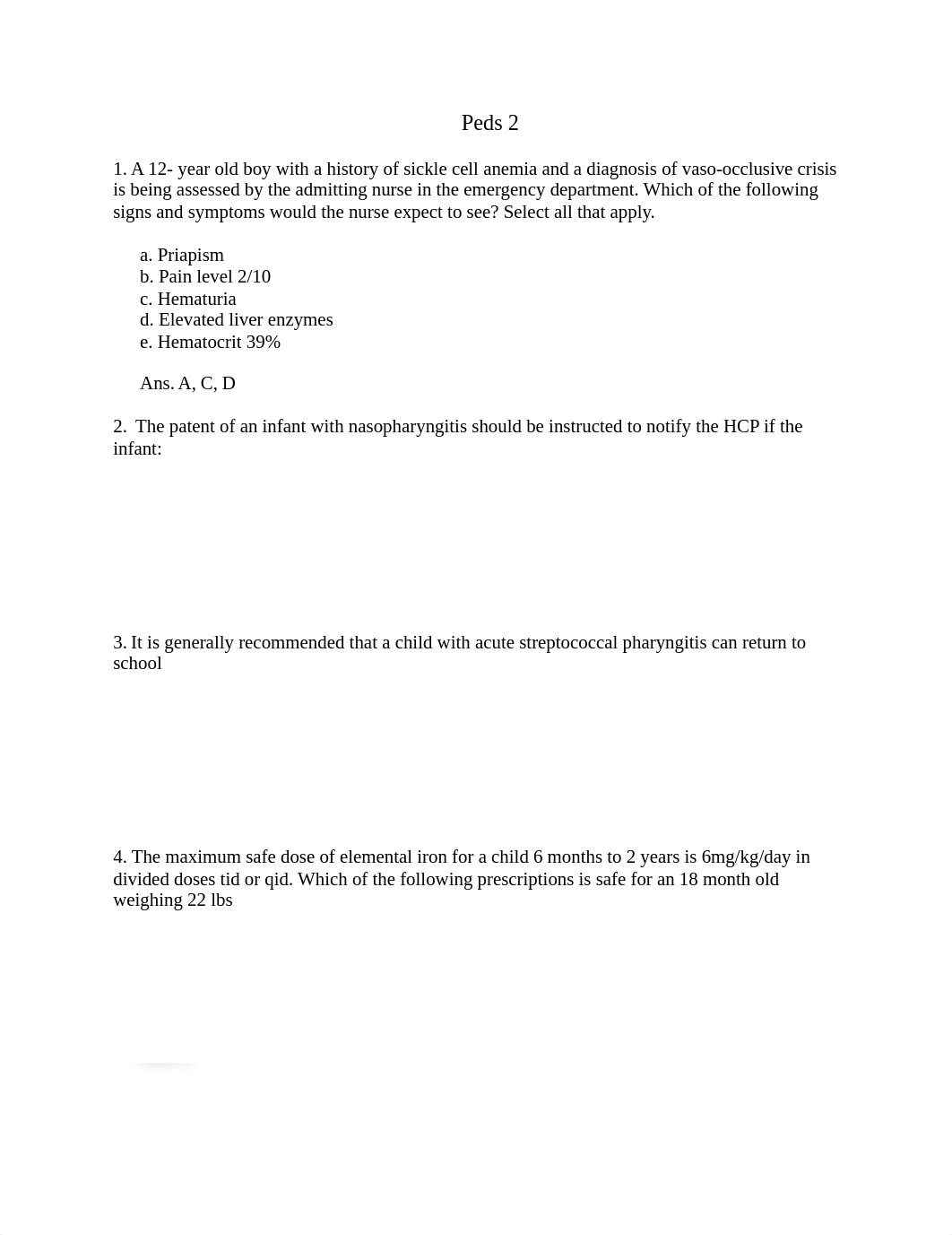 Peds exam 2 42-new.docx_d0tjlgy8cfd_page1