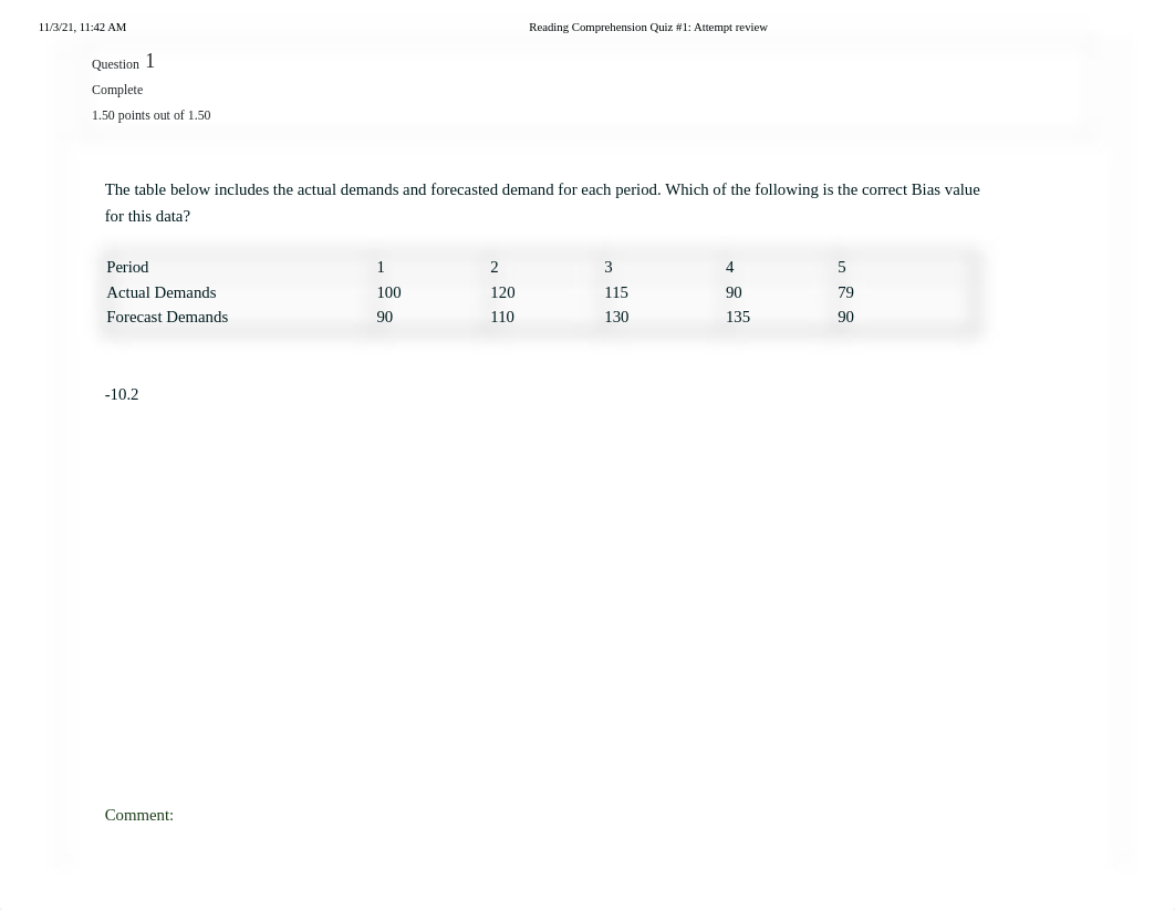 Reading Comprehension Quiz #1_ Attempt review.pdf_d0tmid0803u_page2