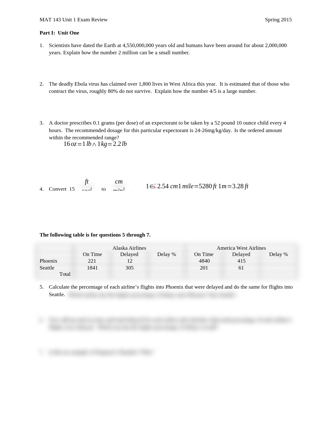 MAT 143 Exam Unit 1 Review_d0tncgwpi0r_page1