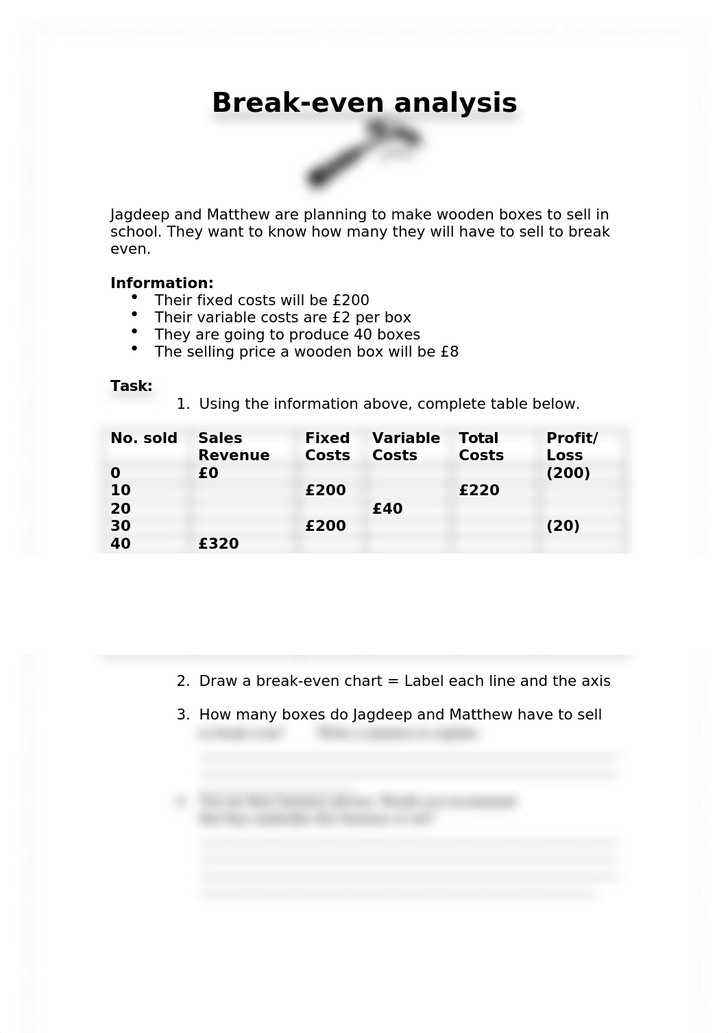 Break even analysis Wooden-Boxes.docx_d0u5w4096w8_page1