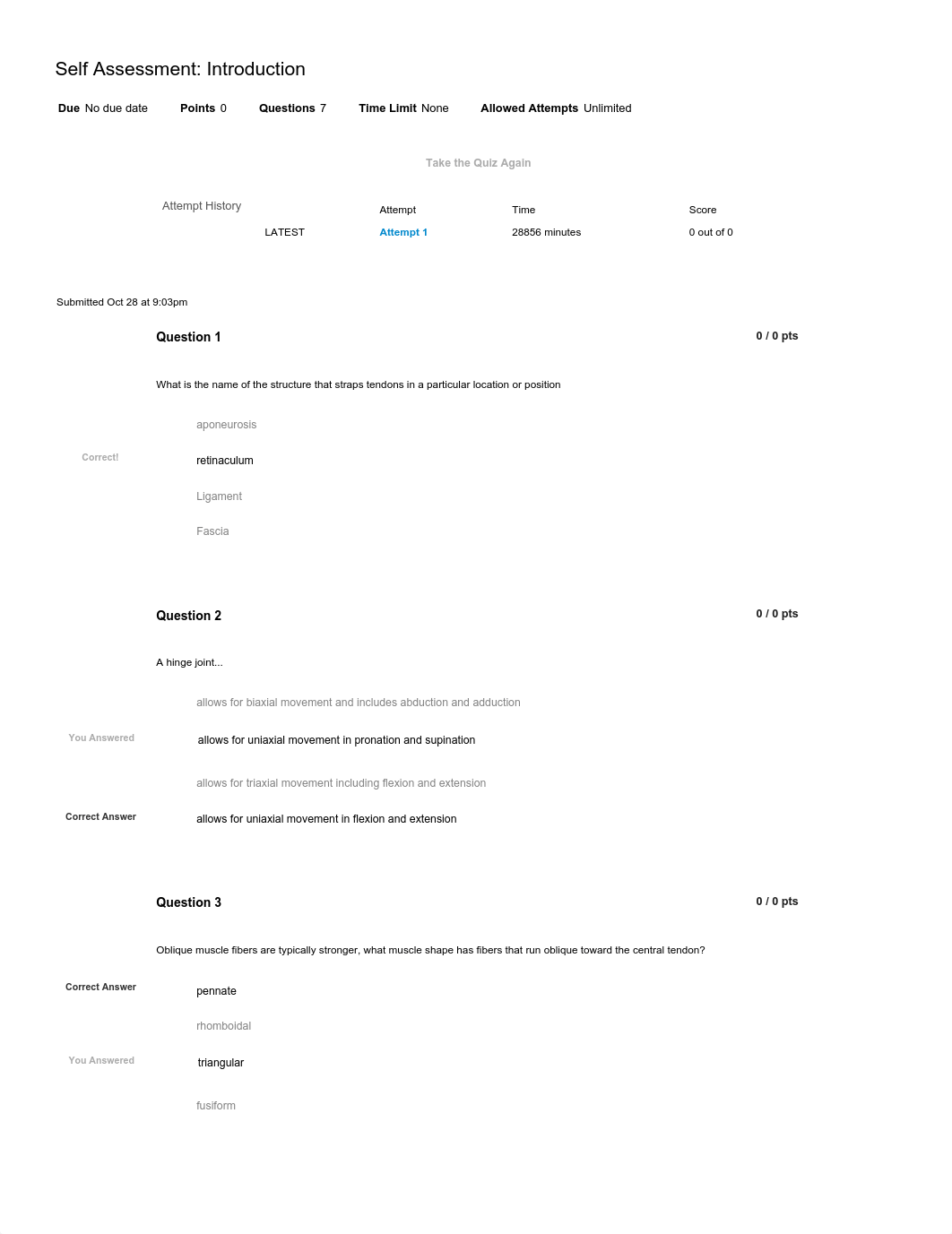 Test Review-Self Assessment_ Introduction_ PTAP 116 - 603 - Musculoskeletal Focus_Pta &ota - 2014FA_d0u8lrbnt98_page1