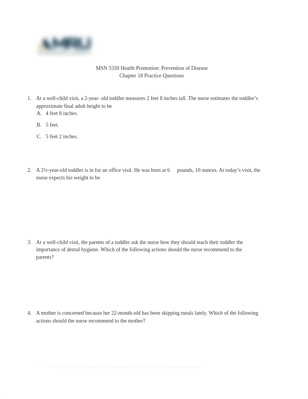 MSN 5550 Chapter 18 Practice Questions.pdf_d0u8lrwt5jm_page1