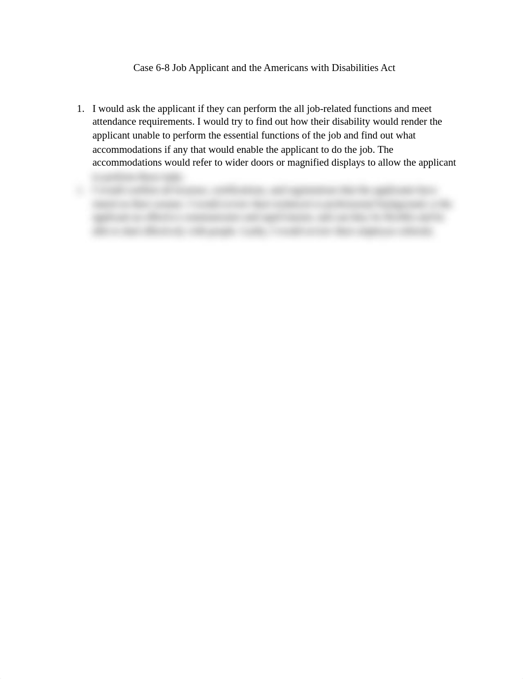 Case Study 6-8 Job Applicant and the Americans with Disabilities Act.docx_d0uhoovzdg8_page1