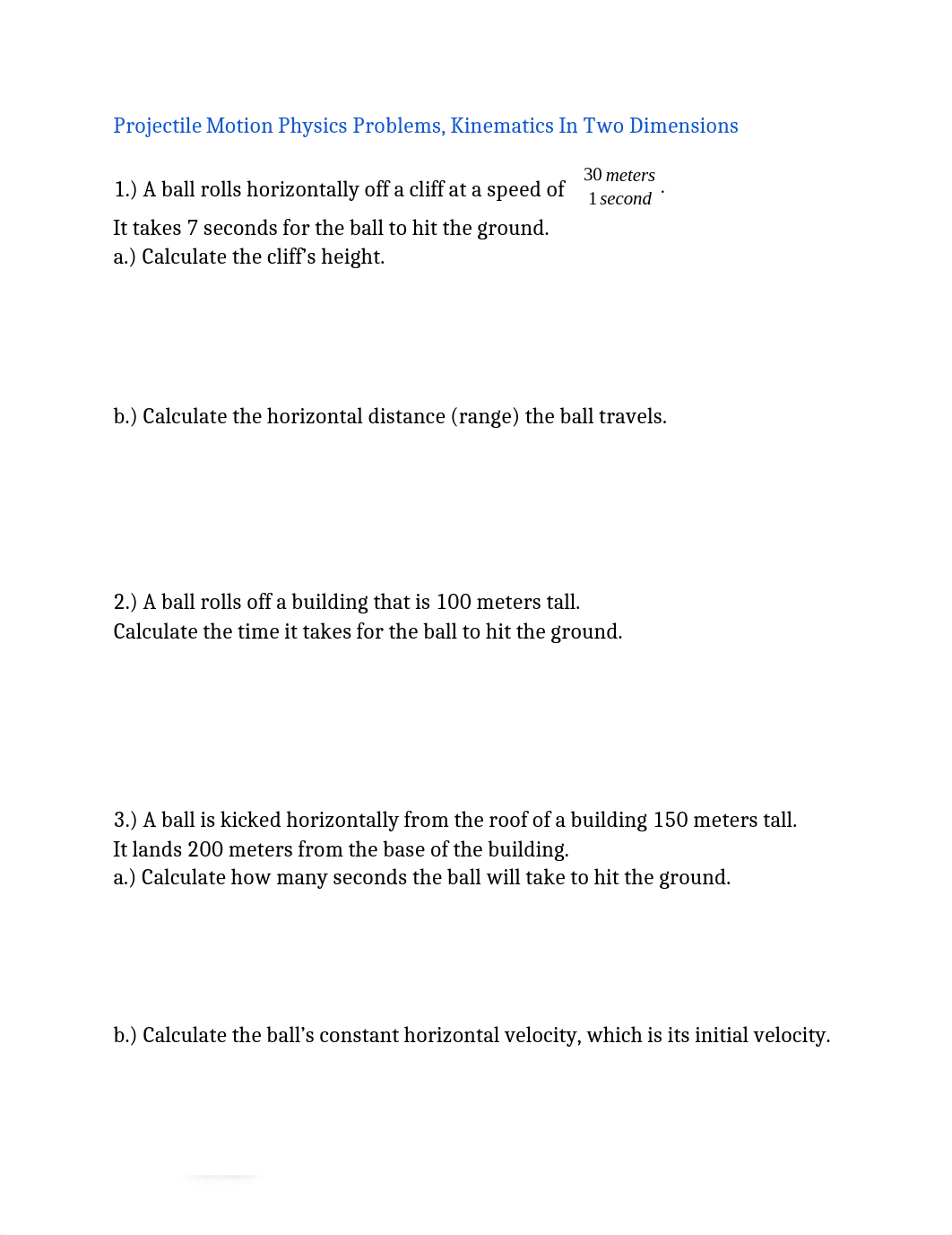 Projectile_Motion_Physics_Problems_Kinematics_In_Two_Dimensions_d0ulm5b91rp_page1