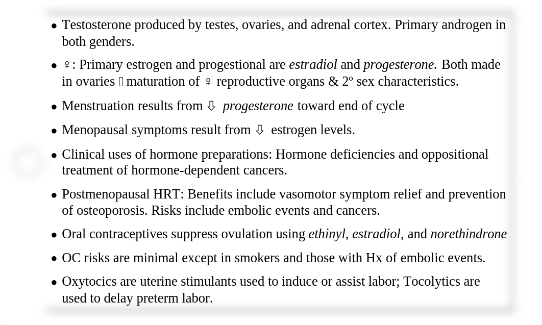 ATI Flash Cards 12, Medications Affecting the Reproductive System_d0umlesm05k_page2