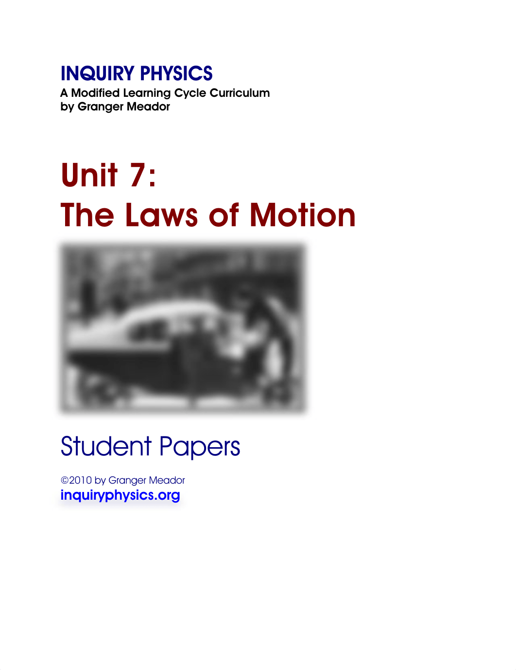 07 The Laws of Motion Student Papers.pdf_d0undou4lc9_page1