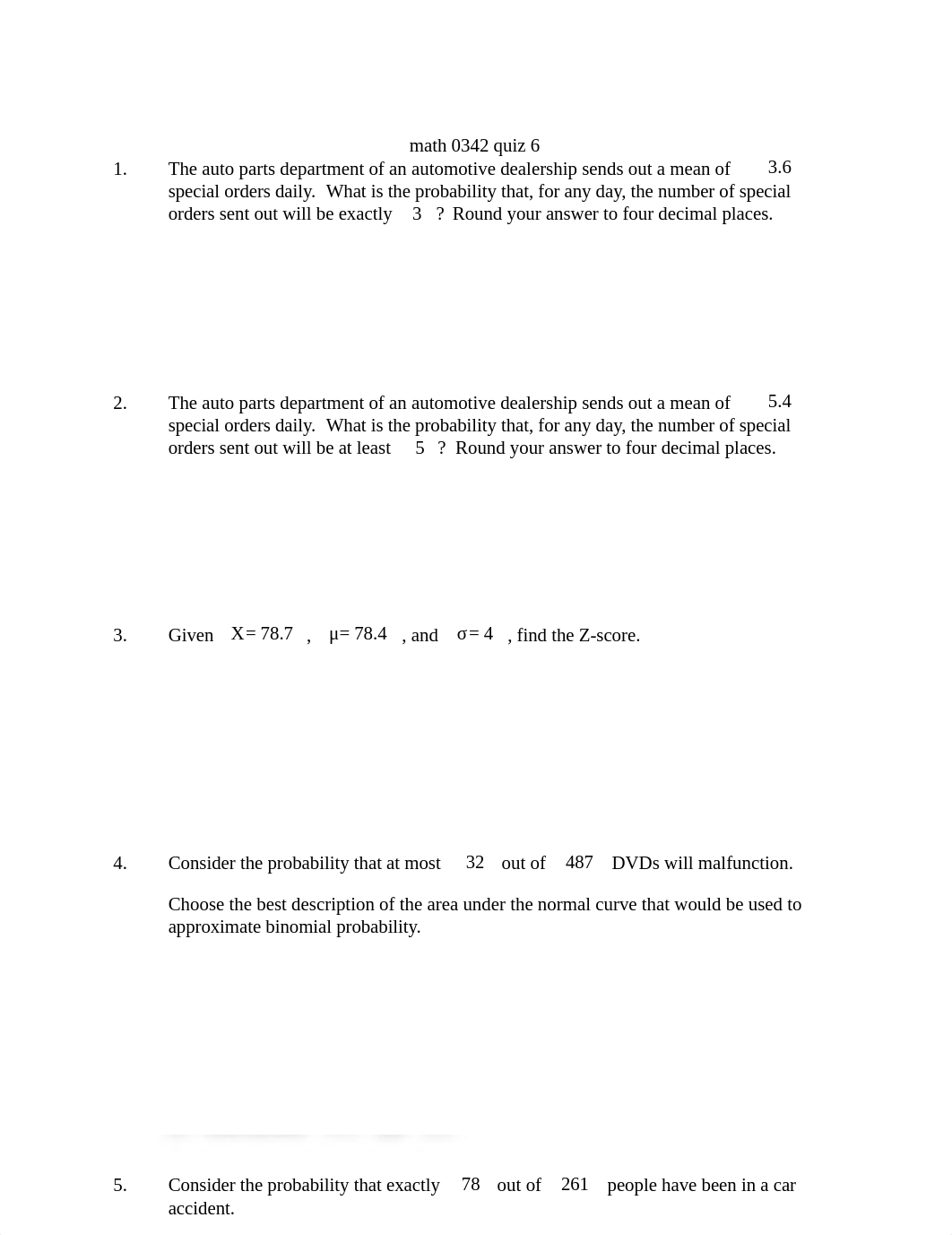 math 0342 quiz 6 Student view.Docx_d0uzohap3uc_page1