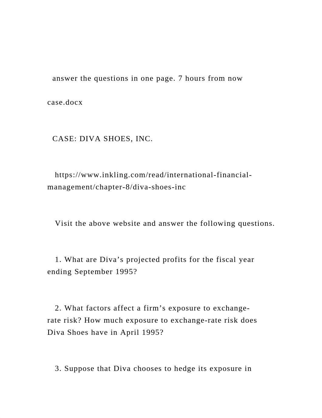 answer the questions in one page. 7 hours from now case.docx.docx_d0veom0931z_page2